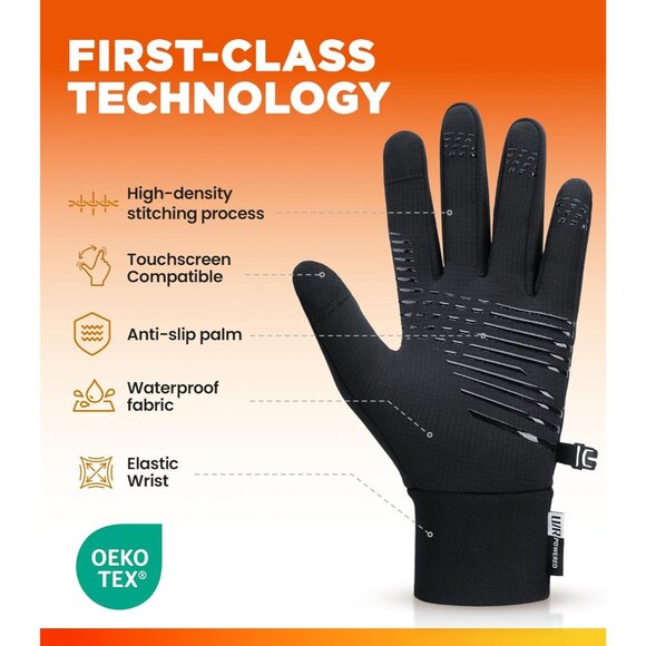 Winter Gloves for Men Women, Warm Touchscreen Winter Gloves Windproof Non-Slip f - Picture 2 of 8